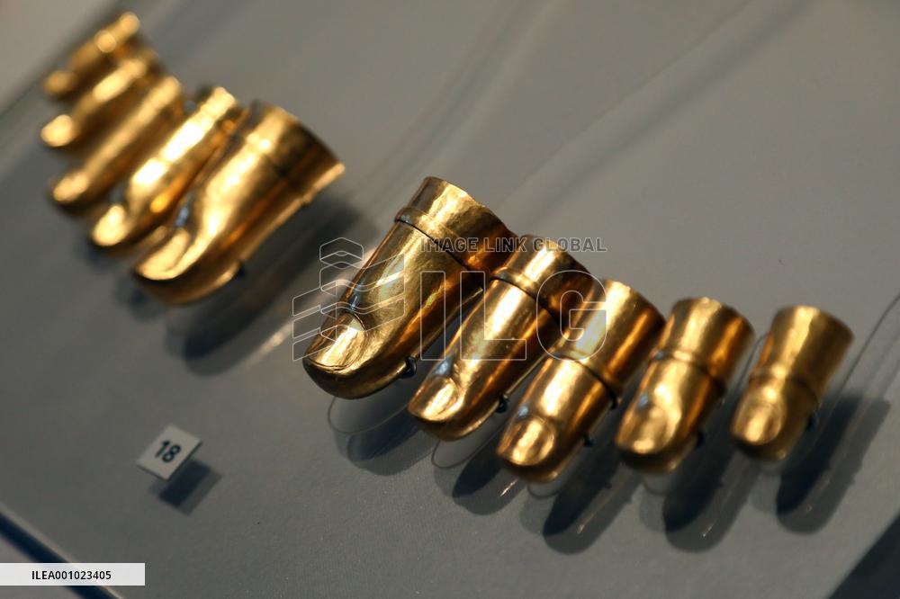 EGYPT-CAIRO-EGYPTIAN MUSEUM-EXHIBITION-TREASURE OF TANIS