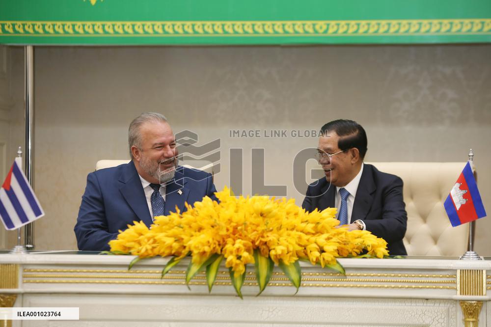CAMBODIA-PHNOM PENH-CUBAN PM-VISIT