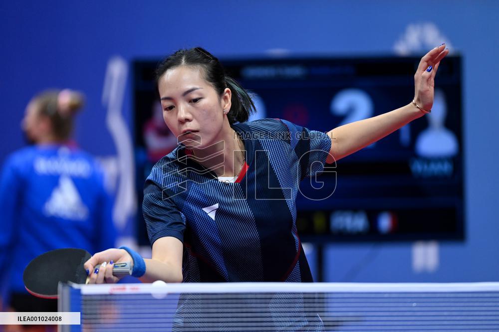 (SP)CHINA-CHENGDU-TABLE TENNIS-ITTF WORLD TEAM CHAMPIONSHIPS FINALS-WOMEN'S TEAM-ROUND OF 16 (CN)