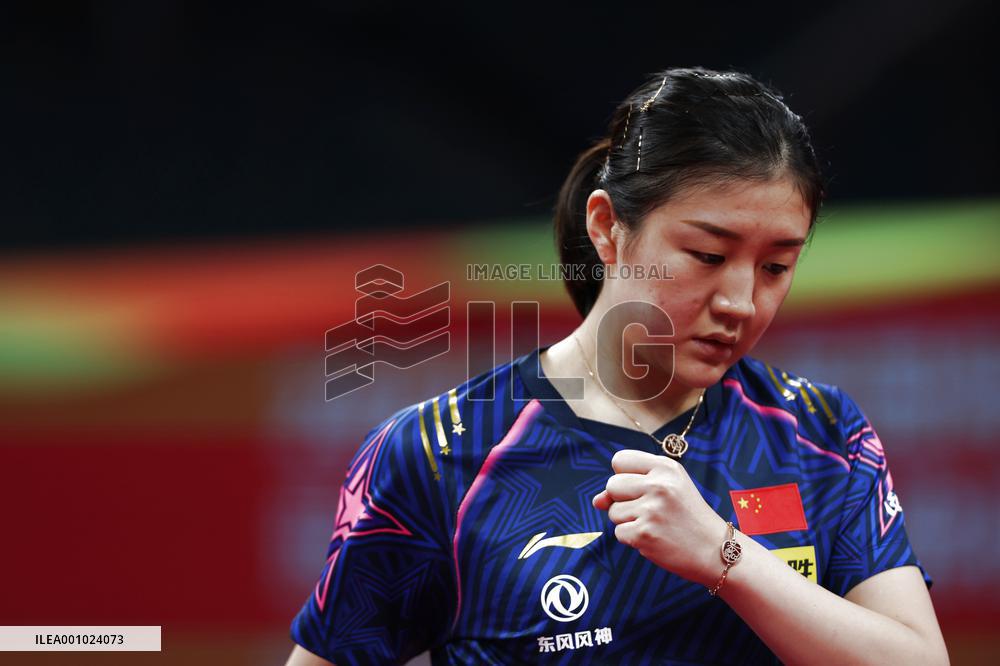 (SP)CHINA-CHENGDU-TABLE TENNIS-ITTF WORLD TEAM CHAMPIONSHIPS FINALS-WOMEN'S TEAM-ROUND OF 16 (CN)