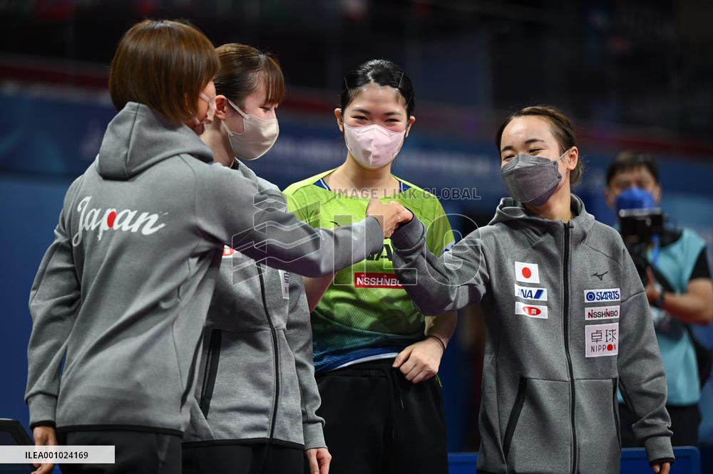 (SP)CHINA-CHENGDU-TABLE TENNIS-ITTF WORLD TEAM CHAMPIONSHIPS FINALS-WOMEN'S TEAM-ROUND OF 16 (CN)