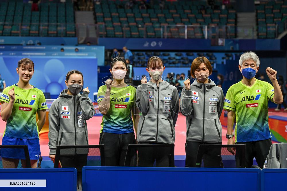 (SP)CHINA-CHENGDU-TABLE TENNIS-ITTF WORLD TEAM CHAMPIONSHIPS FINALS-WOMEN'S TEAM-ROUND OF 16 (CN)