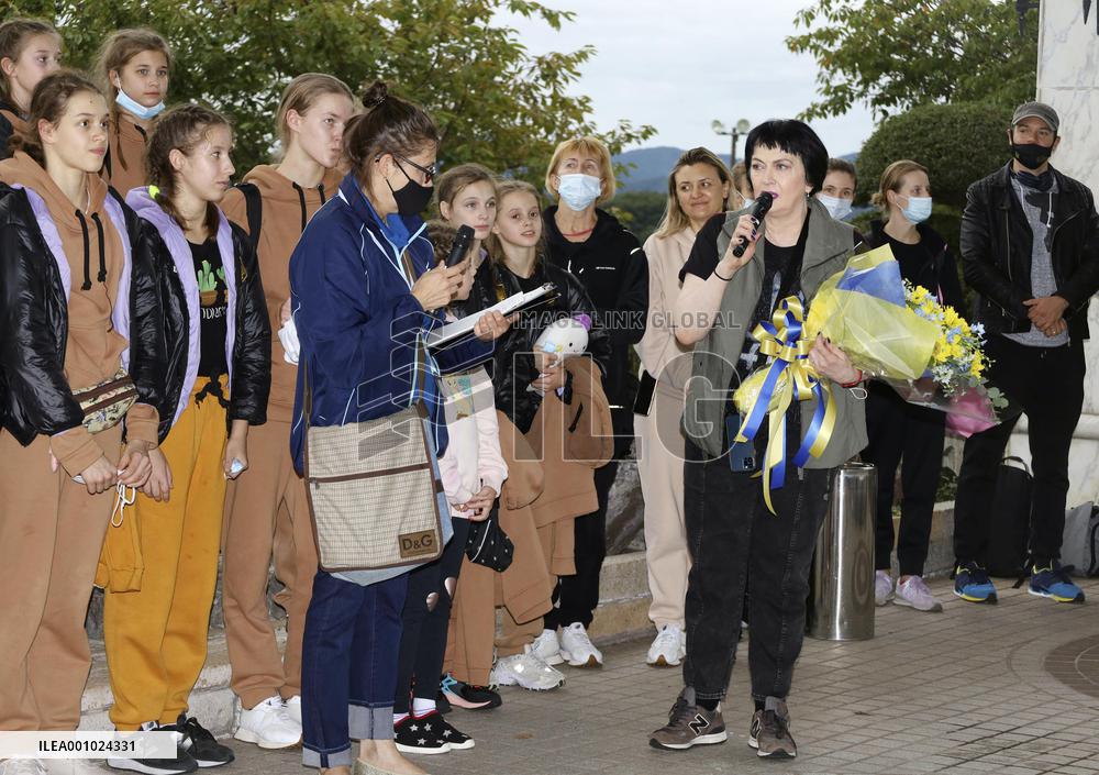 Ukrainian gymnasts in Japan