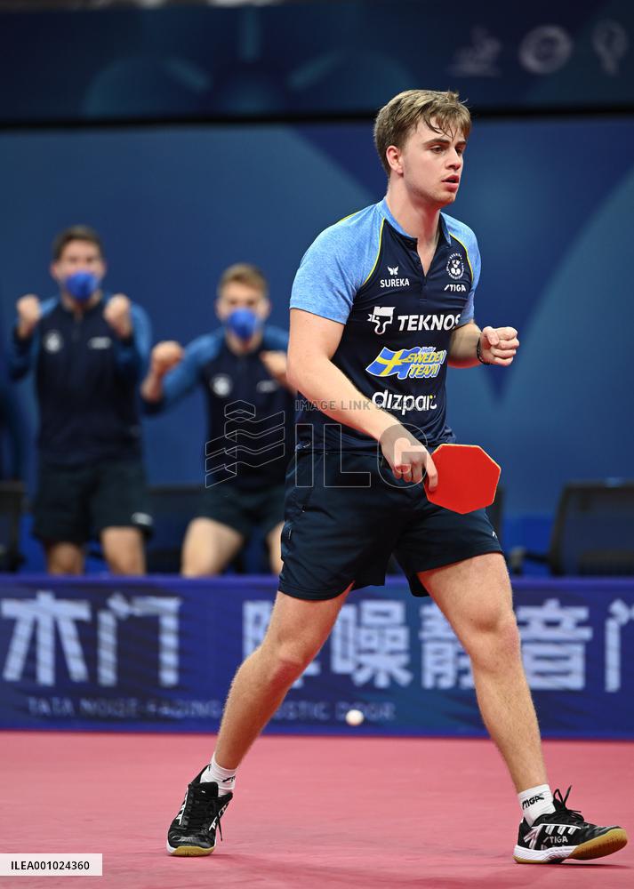 (SP)CHINA-CHENGDU-TABLE TENNIS-ITTF WORLD TEAM CHAMPIONSHIPS FINALS-MEN'S TEAM-ROUND OF 16 (CN)