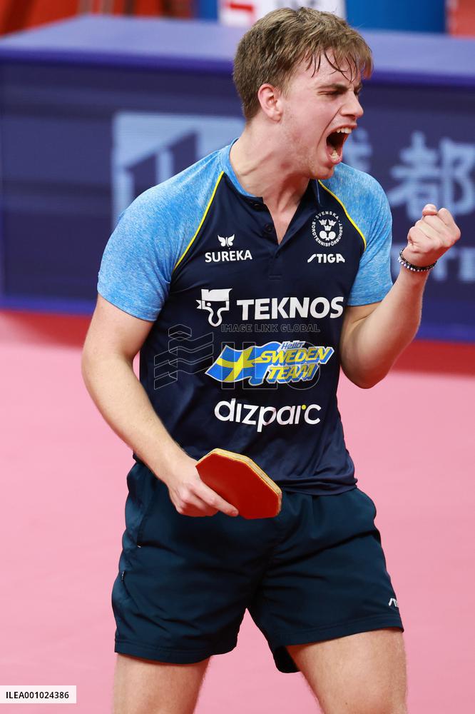 (SP)CHINA-CHENGDU-TABLE TENNIS-ITTF WORLD TEAM CHAMPIONSHIPS FINALS-MEN'S TEAM-ROUND OF 16 (CN)