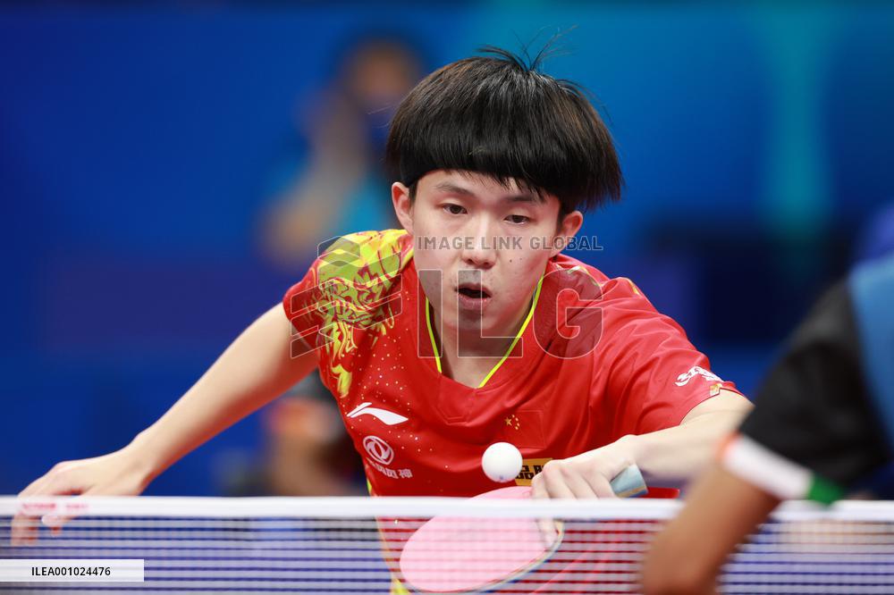 (SP)CHINA-CHENGDU-TABLE TENNIS-ITTF WORLD TEAM CHAMPIONSHIPS FINALS-MEN'S TEAM-ROUND OF 16 (CN)