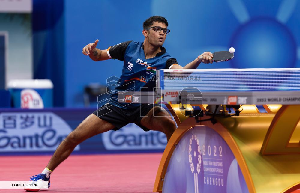 (SP)CHINA-CHENGDU-TABLE TENNIS-ITTF WORLD TEAM CHAMPIONSHIPS FINALS-MEN'S TEAM-ROUND OF 16 (CN)
