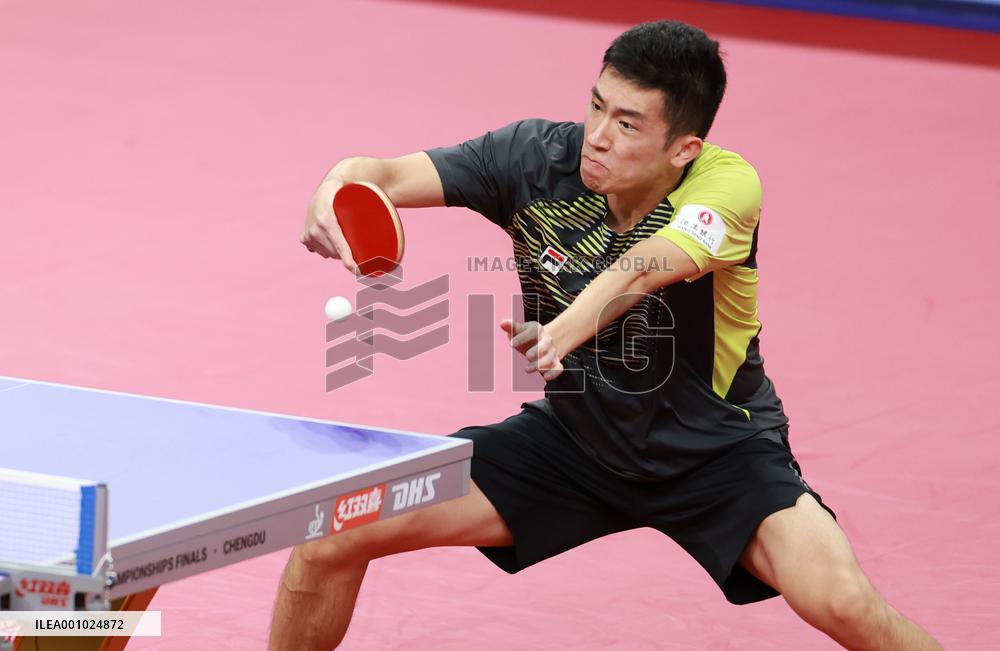 (SP)CHINA-CHENGDU-TABLE TENNIS-ITTF WORLD TEAM CHAMPIONSHIPS FINALS-MEN'S TEAM-QUARTERFINALS-KOR VS HKG (CN)