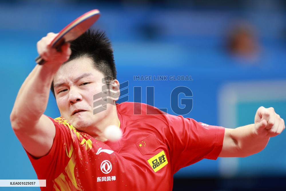 (SP)CHINA-CHENGDU-TABLE TENNIS-ITTF WORLD TEAM CHAMPIONSHIPS FINALS-MEN'S TEAM-QUARTERFINALS-CHN VS SWE