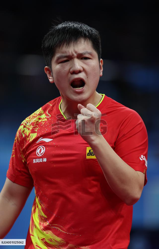 (SP)CHINA-CHENGDU-TABLE TENNIS-ITTF WORLD TEAM CHAMPIONSHIPS FINALS-MEN'S TEAM-QUARTERFINALS-CHN VS SWE