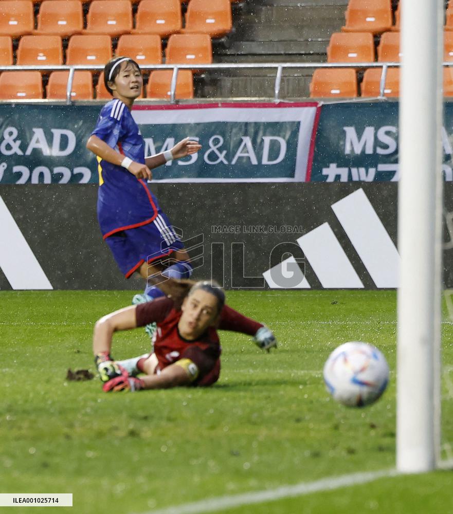 Football: Japan vs. New Zealand