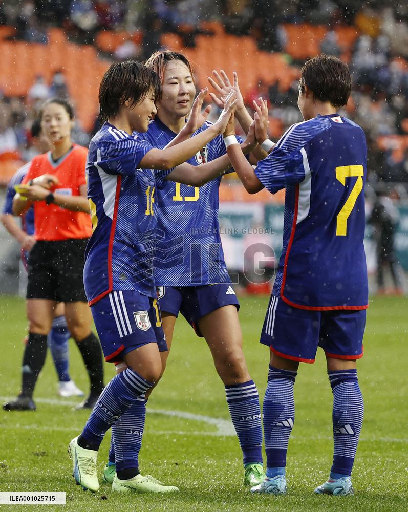 Football: Japan vs. New Zealand