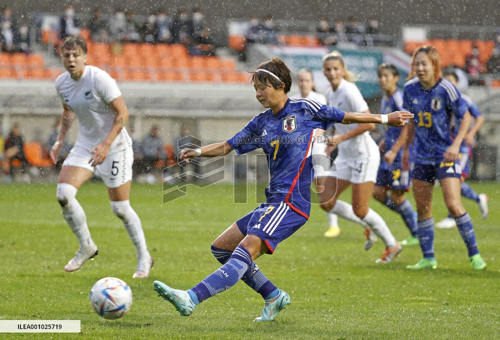 Football: Japan vs. New Zealand