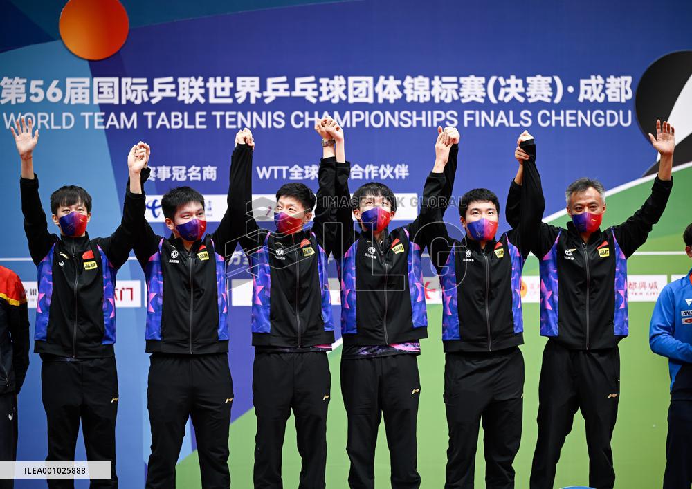 (SP)CHINA-CHENGDU-TABLE TENNIS-ITTF WORLD TEAM CHAMPIONSHIPS FINALS-MEN'S TEAMS-FINAL (CN)
