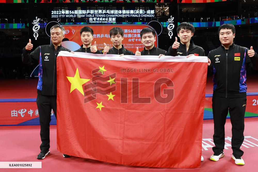 (SP)CHINA-CHENGDU-TABLE TENNIS-ITTF WORLD TEAM CHAMPIONSHIPS FINALS-MEN'S TEAMS-FINAL (CN)