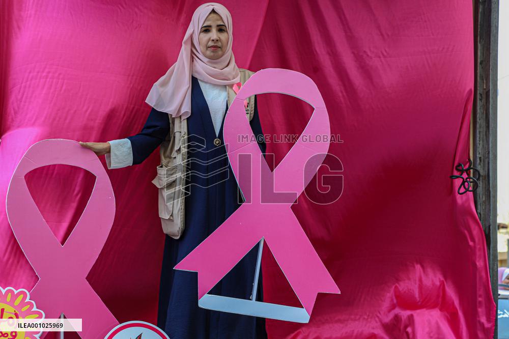 MIDEAST-GAZA CITY-BREAST CANCER-AWARENESS