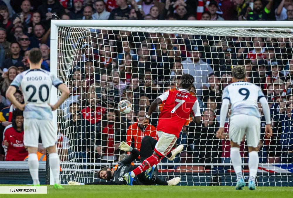 (SP)BRITAIN-LONDON-FOOTBALL-PREMIER LEAGUE-ARSENAL VS LIVERPOOL