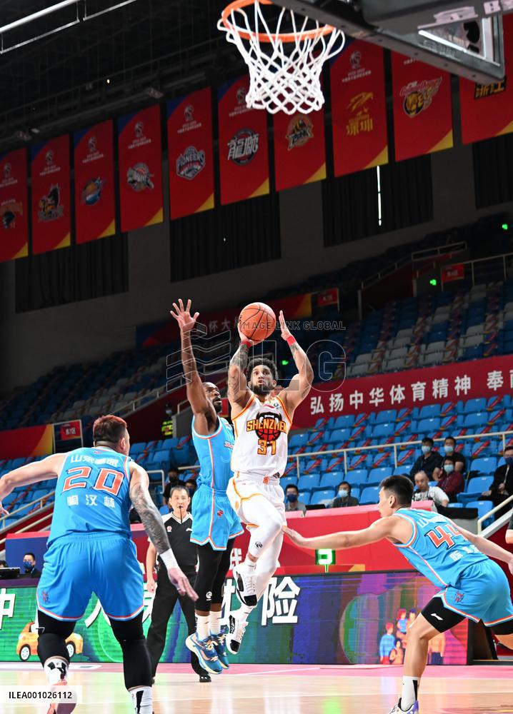 (SP)CHINA-HANGZHOU-BASKETBALL-CBA LEAGUE-SHENZHEN LEOPARDS VS SHANDONG HEROES(CN)