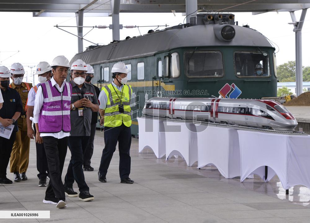 INDONESIA-JAKARTA-BANDUNG HIGH SPEED RAILWAY-PRESIDENT-INSPECTION