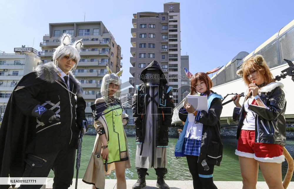 Cosplaying event in Japan