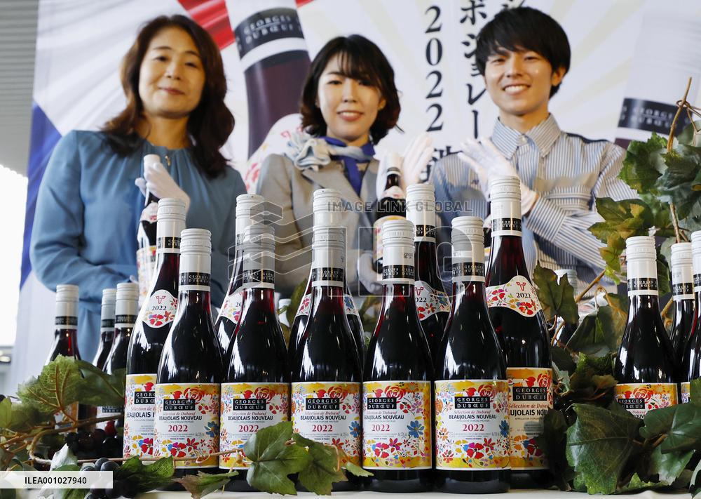 Beaujolais Nouveau arrives in Japan