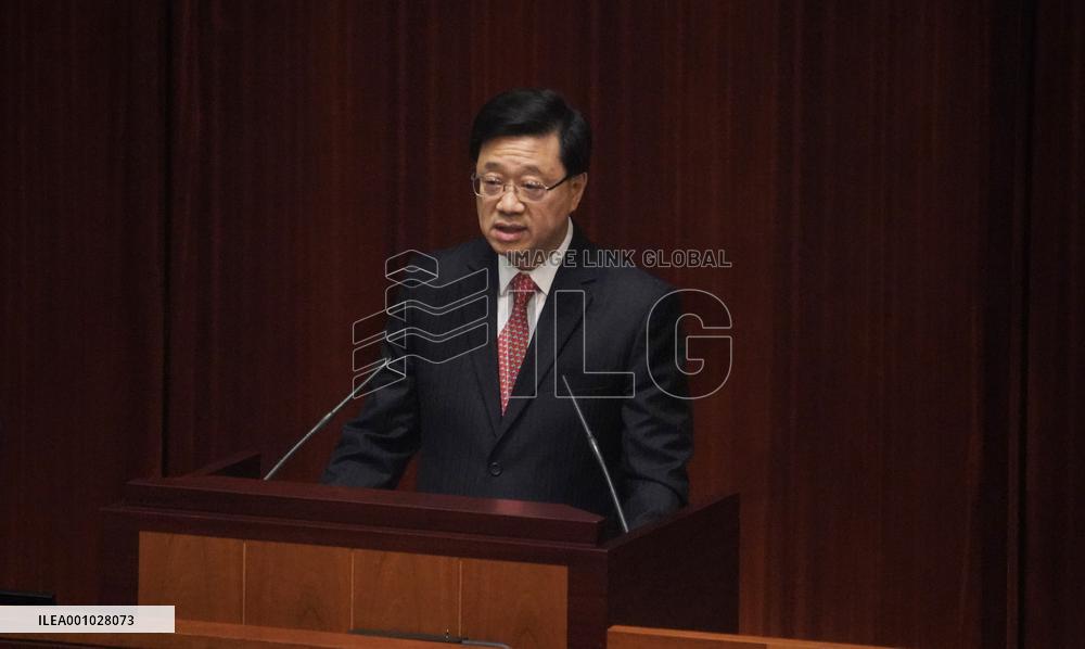 CHINA-HONG KONG-JOHN LEE-POLICY ADDRESS (CN)