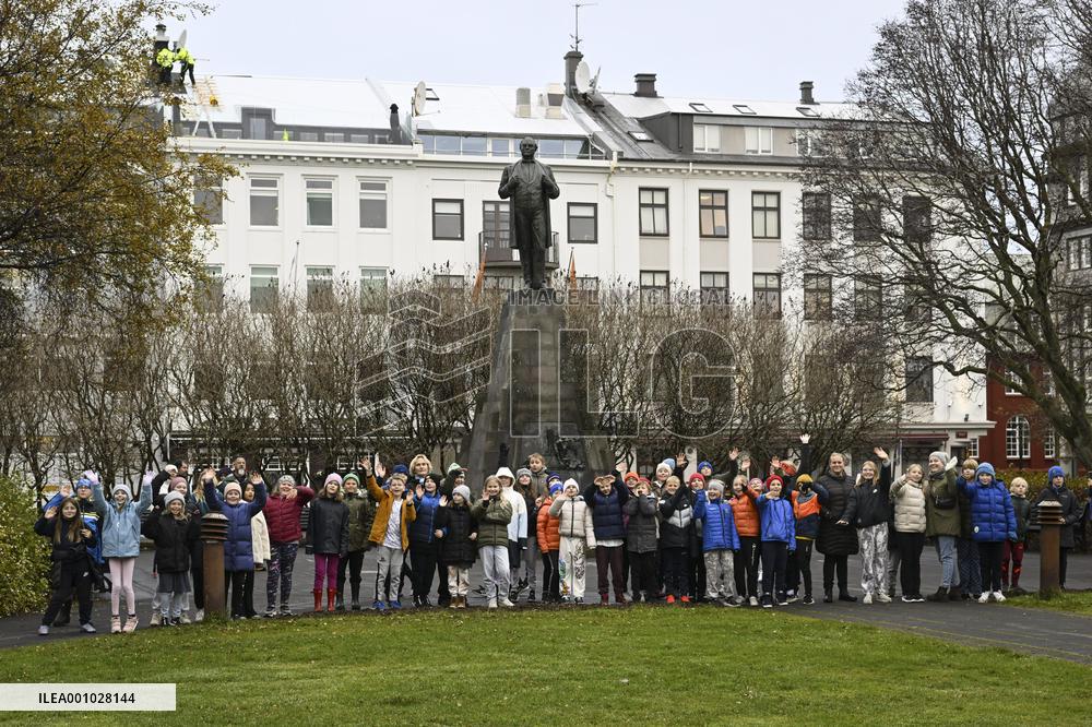 President Sauli Niinistö and his spouse Jenni Haukio on a state visit to Iceland