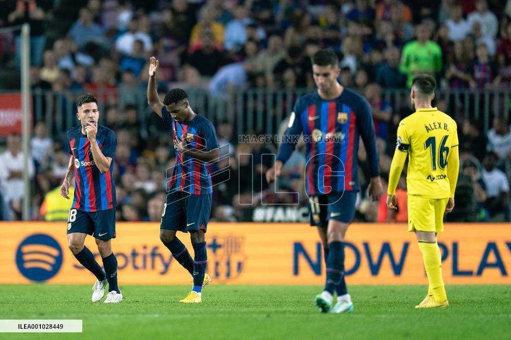 (SP)SPAIN-BARCELONA-FOOTBALL-SPANISH LEAGUE-FC BARCELONA VS VILLAREAL CF