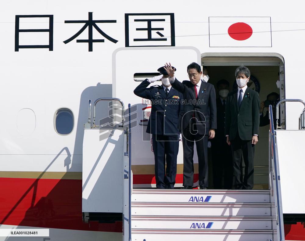 PM Kishida leaves for Australia
