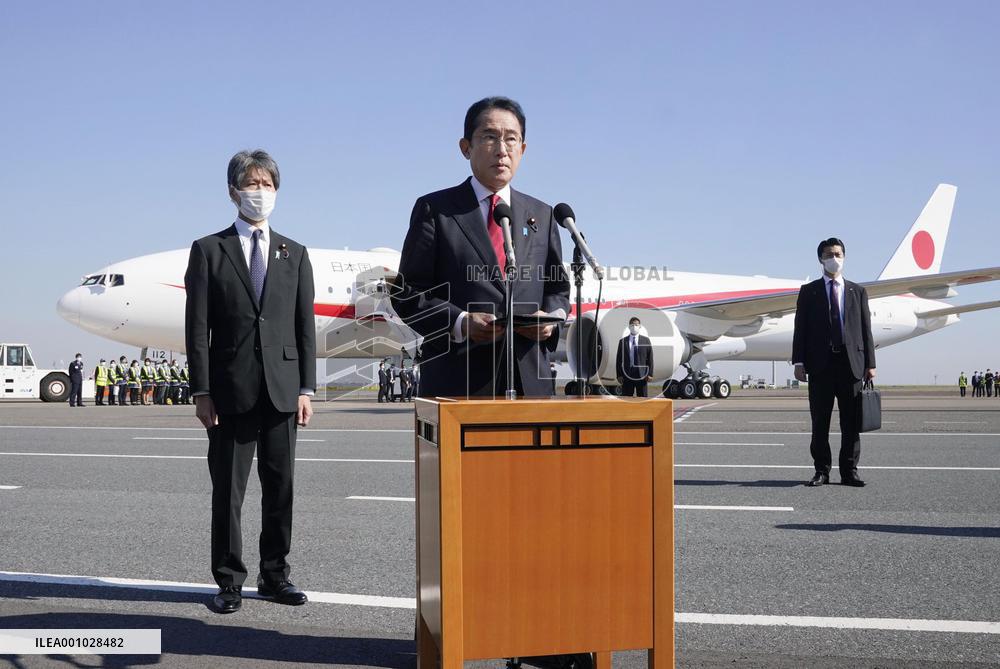 PM Kishida leaves for Australia