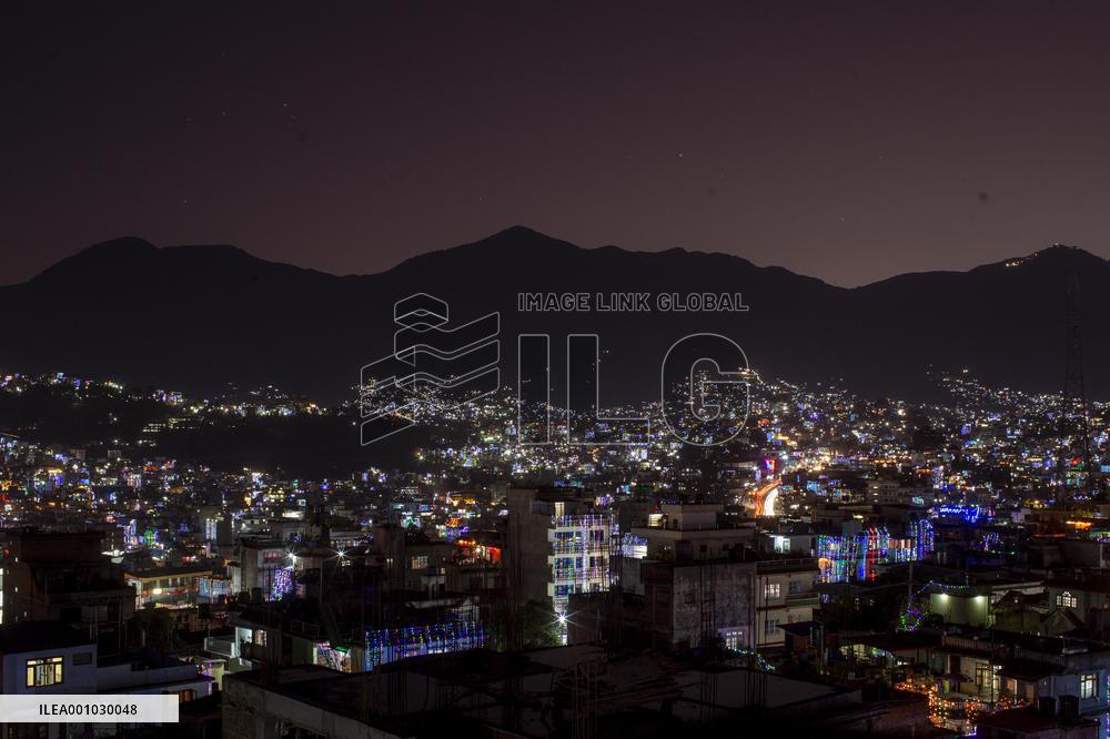 NEPAL-LALITPUR-TIHAR-LIGHTS