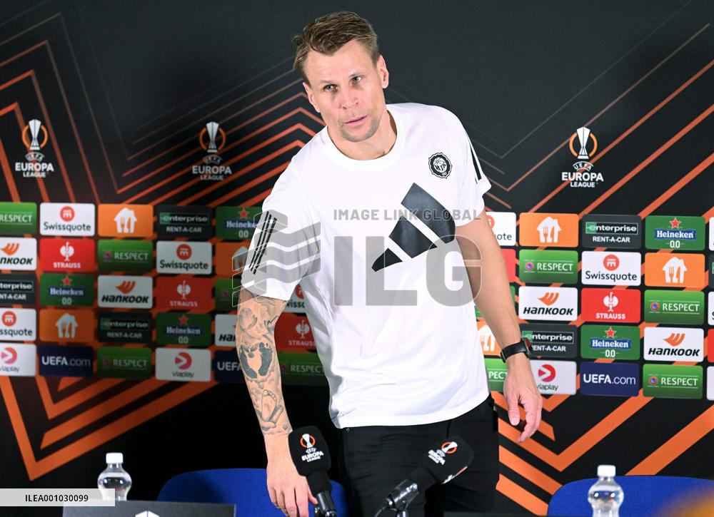 HJK's practice and presser day before the UEFA Europa League Group C football match against Italian AS Roma