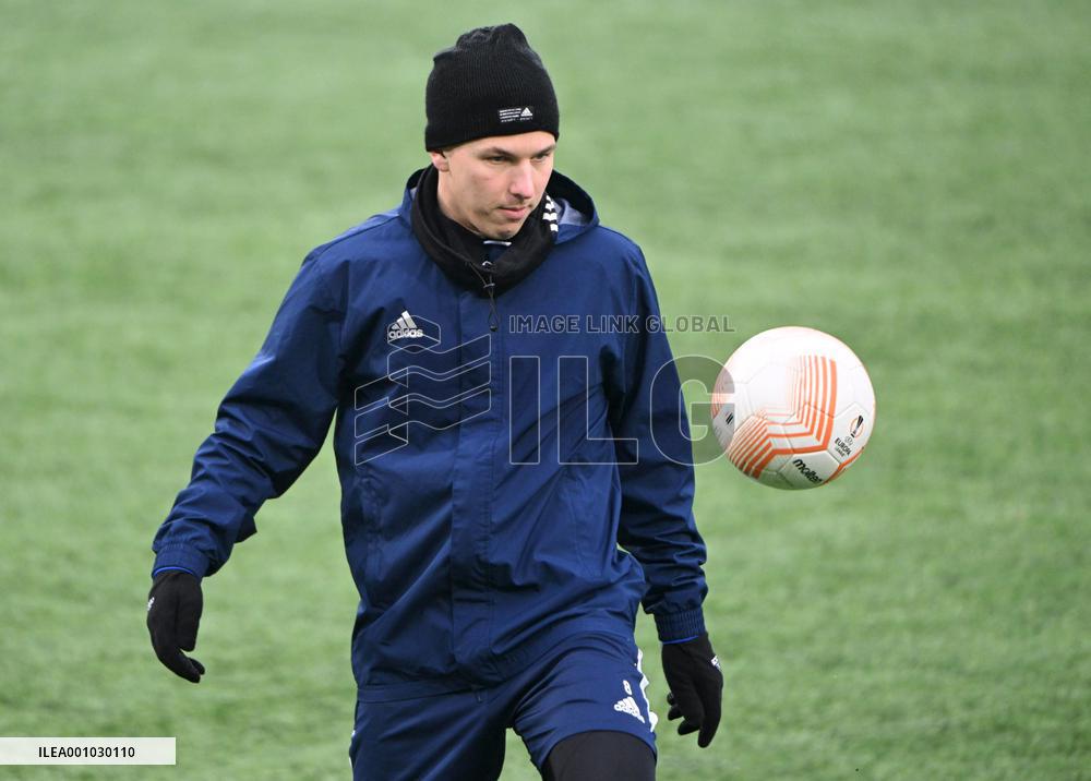 HJK's practice and presser day before the UEFA Europa League Group C football match against Italian AS Roma