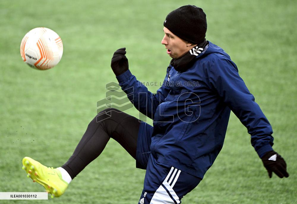 HJK's practice and presser day before the UEFA Europa League Group C football match against Italian AS Roma