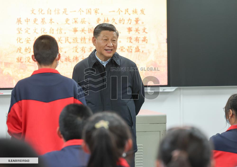 CHINA-SHAANXI-HENAN-XI JINPING-INSPECTION (CN)