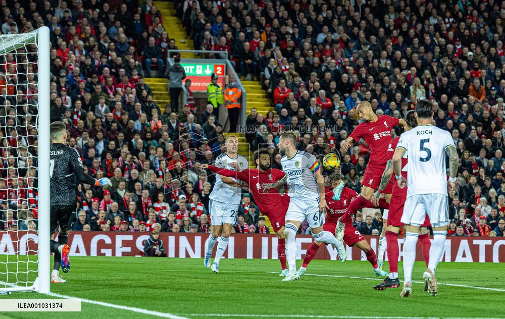 (SP)BRITAIN-LIVERPOOL-FOOTBALL-PREMIER LEAGUE-LIVERPOOL VS LEEDS UNITED