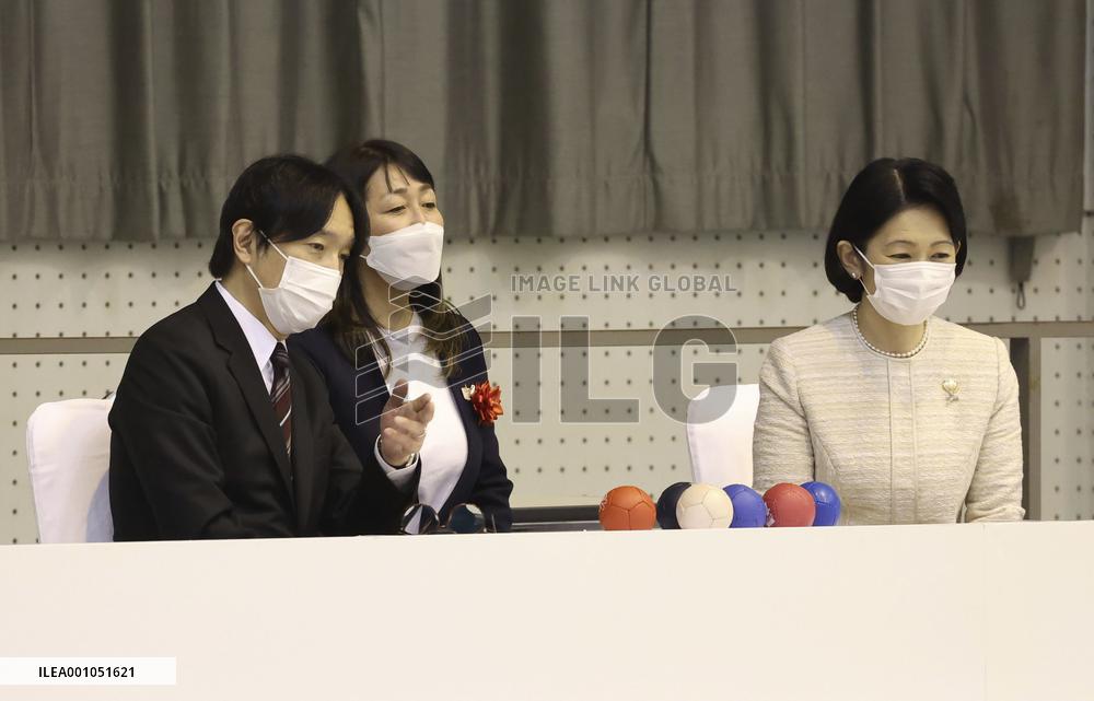 Japanese crown prince at sports event for disabled