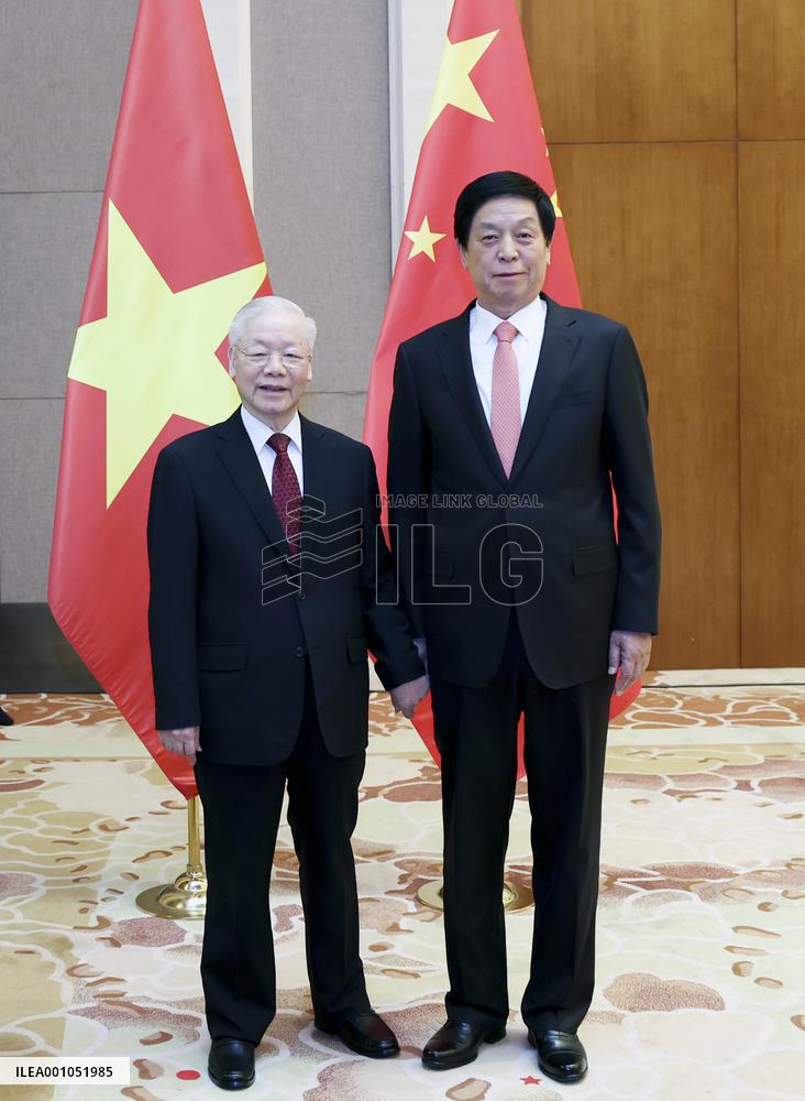 CHINA-BEIJING-LI ZHANSHU-VIETNAM-COMMUNIST PARTY CHIEF-MEETING (CN)
