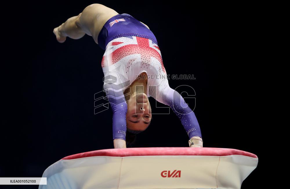 (SP)BRITAIN-LIVERPOOL-ARTISTIC GYMNASTICS-WORLD CHAMPIONSHIPS-WOMEN'S TEAM FINAL