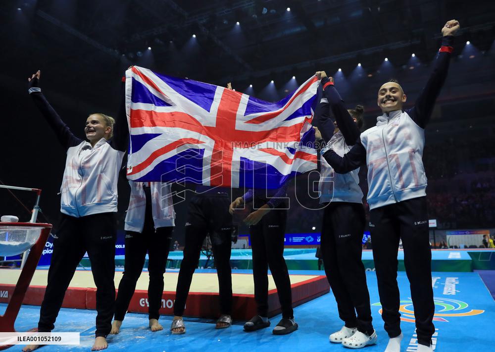 (SP)BRITAIN-LIVERPOOL-ARTISTIC GYMNASTICS-WORLD CHAMPIONSHIPS-WOMEN'S TEAM FINAL