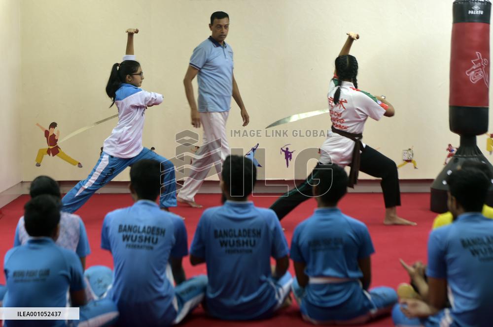 BANGLADESH-DHAKA-WUSHU-SCHOOL GIRLS
