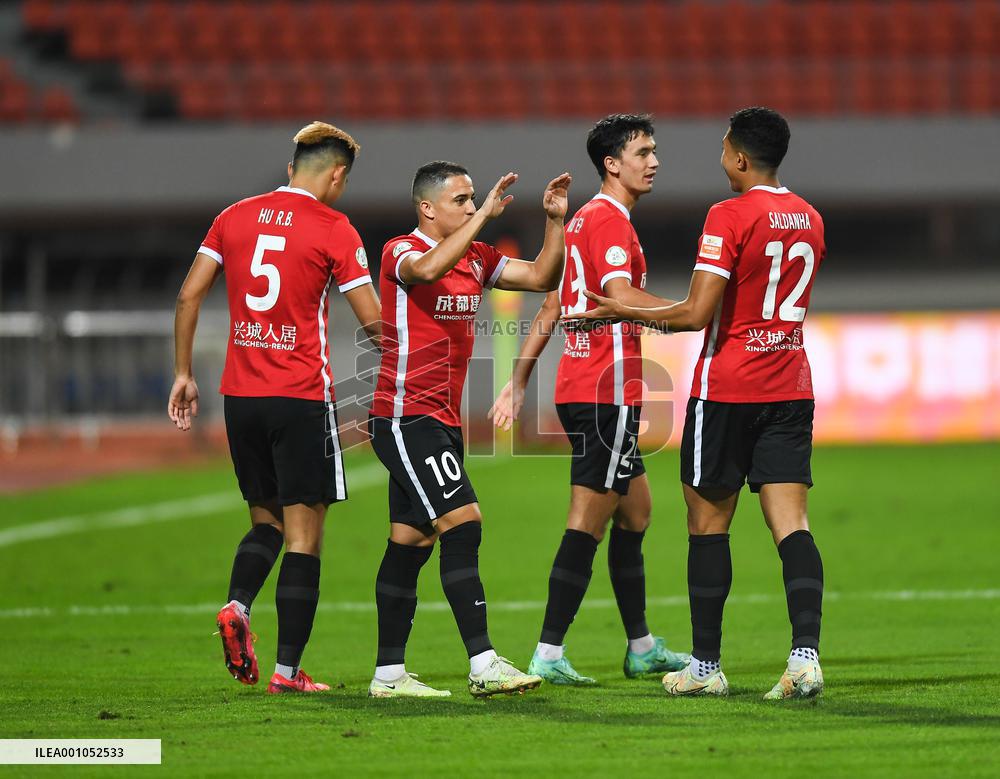 (SP)CHINA-CHENGDU-FOOTBALL-CSL-CHENGDU RONGCHENG VS HEBEI (CN)