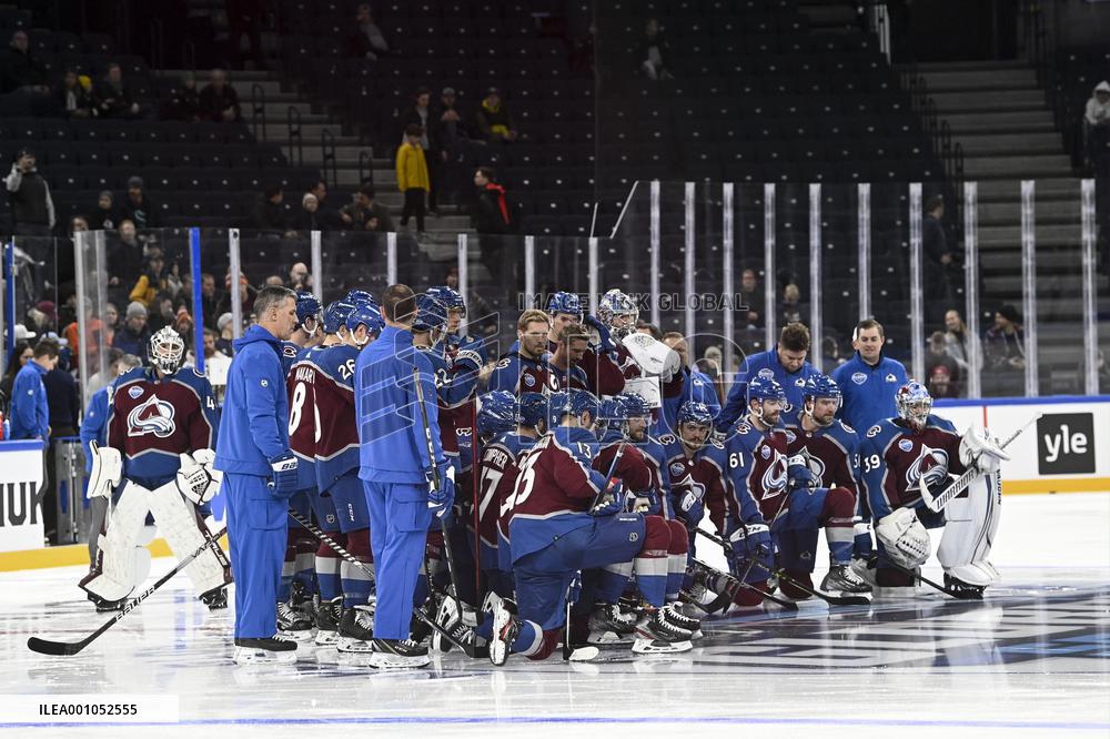 NHL Global Series in Tampere Finland - team practice