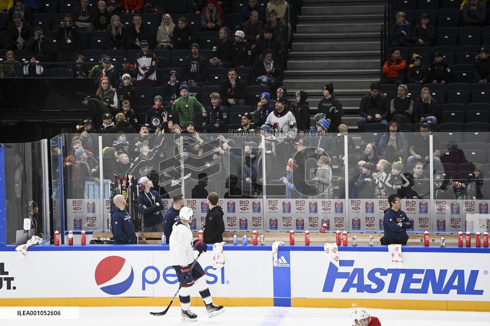 NHL Global Series in Tampere Finland - team practice