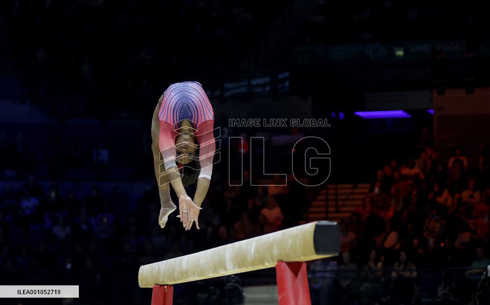 (SP)BRITAIN-LIVERPOOL-ARTISTIC GYMNASTICS-WORLD CHAMPIONSHIPS-WOMEN'S ALL-AROUND FINAL