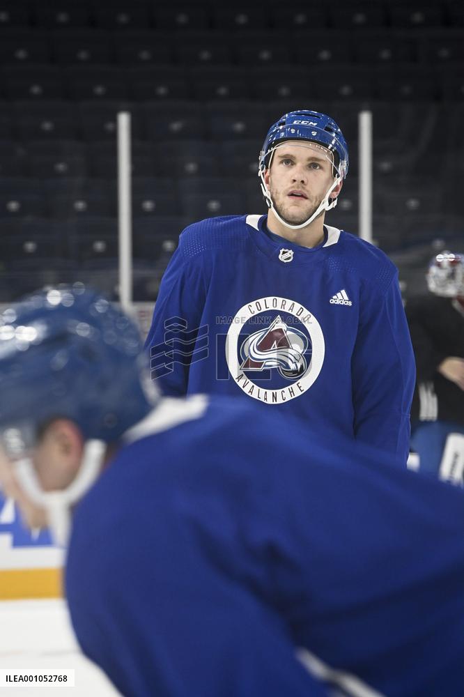 NHL Global Series - The Colorado Avalanche practice on ice