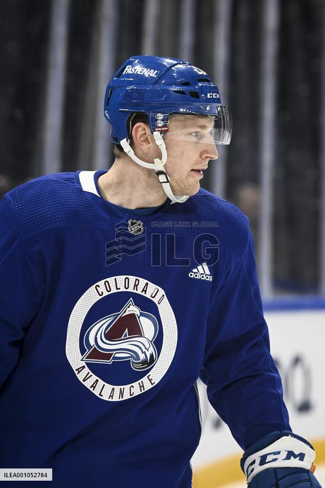 NHL Global Series - The Colorado Avalanche practice on ice