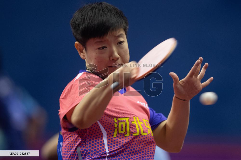 (SP)CHINA-HUBEI-HUANGSHI-TABLE TENNIS-NATIONAL CHAMPIONSHIPS-WOMEN'S TEAM (CN)