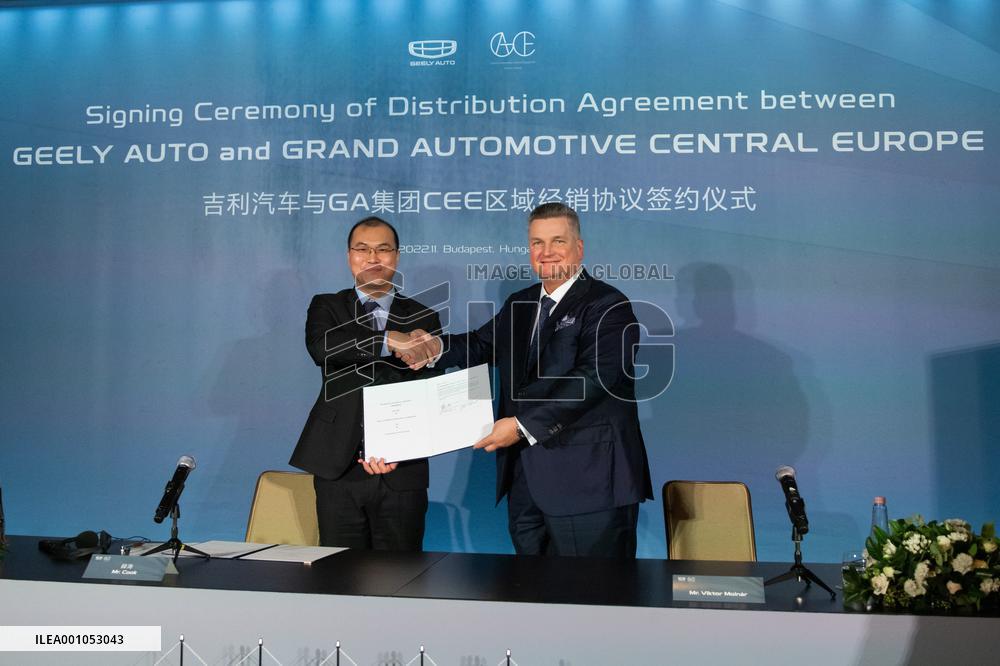 HUNGARY-BUDAPEST-CHINESE AUTOMAKER-GEELY-EU-MARKET