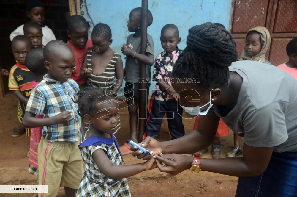 UGANDA-LUWERO-POLIO-VACCINATION EXERCISE